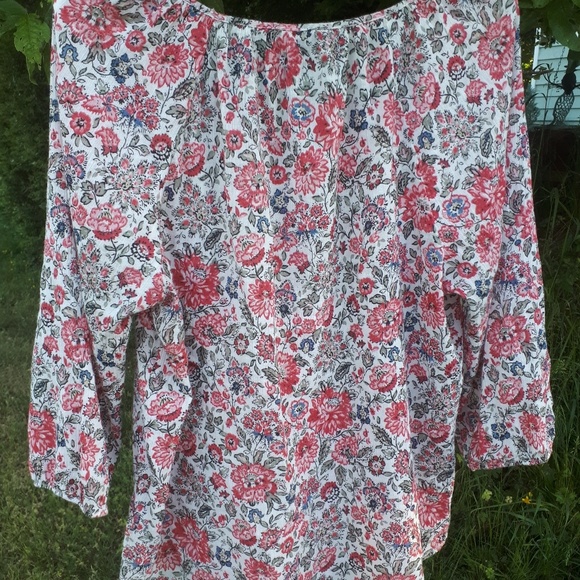 Women's Chaps Popover Blouse - Picture 5 of 6